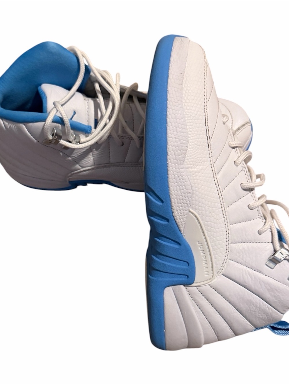 Air Jordan 12 Retro White/University Blue "Melo" Size 6Y